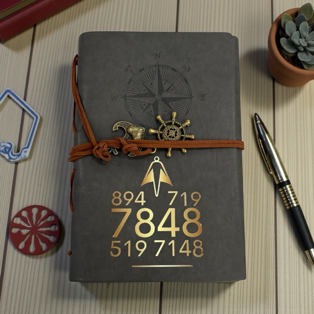 NWT MAP LEATHER Cover notebook